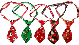Adjustable Christmas Pet Necktie Collar - 5 Colours