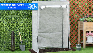 Outsunny Moveable Plastic Greenhouse