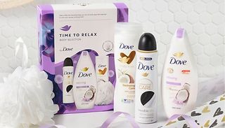3-Piece Dove Time to Relax Gift Set - 1, 2, 3 or 4 Pack