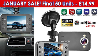 Motion-Sensor HD Night Vision Car Dash Camera Set