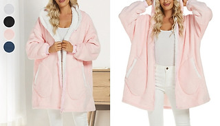Oversized Blanket Zip Hoodie - 4 Colours