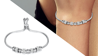 Eira Wen Jet Adjustable Crystal Encrusted Bracelet - 2 Colours