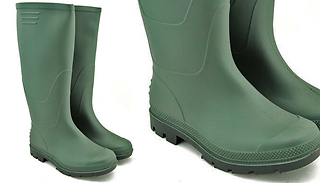 Green Mucker Rubber Unisex Wellington Boots - 7 Sizes