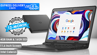 Dell Chromebook 3120 11.6-Inch Intel Celeron 4GB Ram & 16GB SSD