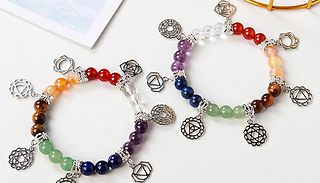 1-2 Piece 7 Chakra Reiki Healing Bracelet