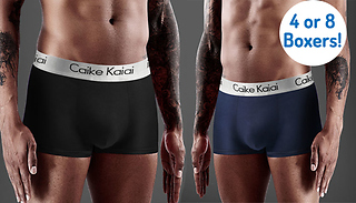4 or 8 Pack of Men's Boxers - 5 Sizes
