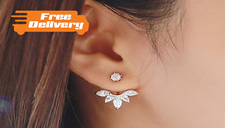 Floral Swing Crystal Earrings