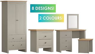 Vida Designs Arlington Bedroom Range - 8 Options & 2 Colours
