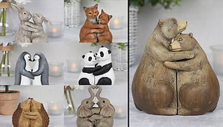 Animal Couple Hugging Figurine - 7 Designs