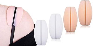 4-Pack Silicone Anti-Slip Bra Strap Covers - 2 Colours