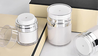 3-Pack of Lotion Dispenser Tubs with Pump Lids