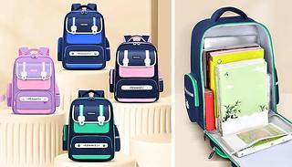 5-Pocket Children's School Bag - 2 Sizes & 4 Colours