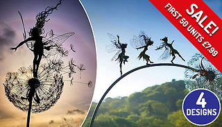 Garden Fairy Dancing On A Dandelion Sculpture - 4 Designs