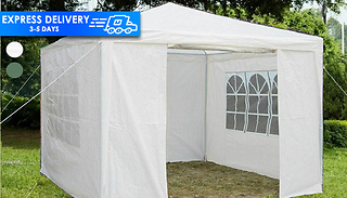 3m Waterproof Garden Gazebo with Removable Sides - 2 Colours