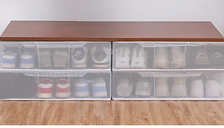 Dustproof Transparent Shoe Storage Box - 2 Sizes 