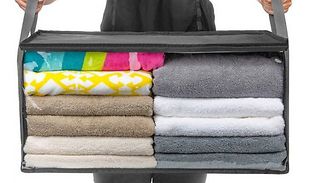 1, 2, or 3 -Piece Transparent Storage Bags - 2 Colours