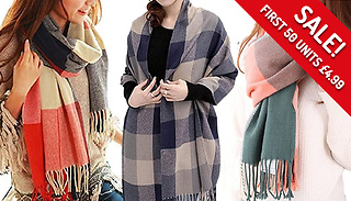 Oversized Pashmina Scarf - 4 Colours