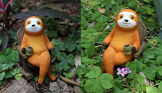 Rocking Chair Sloth Garden Ornament