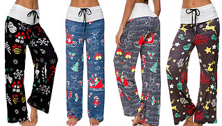 Christmas Print Lounge Pants - 4 Colours & 4 Sizes