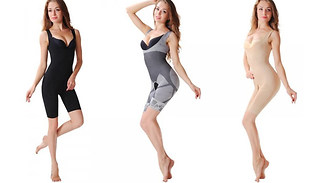 Full Body Bamboo Shapewear Suit - 3 Colours & 3 Sizes