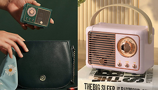 Retro-Style Wireless Mini Bluetooth Speaker - 3 Colours