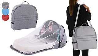 2-in-1 Portable Baby Bed Bag - 3 Colours
