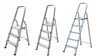 3, 4 or 5 Tread Aluminium Step Ladder
