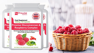Prowise Glucomannan & Raspberry Advance Complex Capsules - Pack of 60, ...