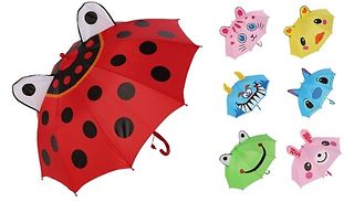 Kids Colourful Character Pop-Up Umbrella - 7 Designs