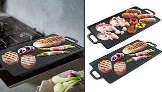 Cast Iron Double-Sided Grill Pan 