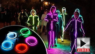 Adult or Children's LED Stick Person Costume - 6 Colours