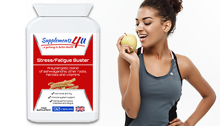 3-Month Supply of Stress/Fatigue Buster Supplements - 90 Capsules