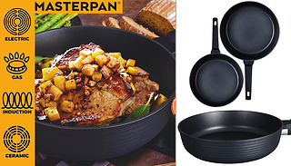 2x Non-Stick Induction & Hob Frying Pan