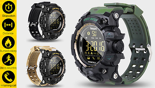 EX16S Military-Style Smart Sports Watch - 4 Colours