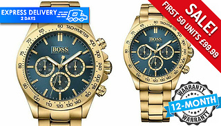 Hugo Boss Ikon Gold Tone Men's Watch