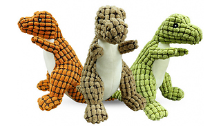 Soft Dinosaur Squeaky Dog Chew Toy