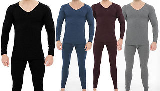 Men's 2-Piece Thermal Underwear Set - 4 Colours & 5 Sizes