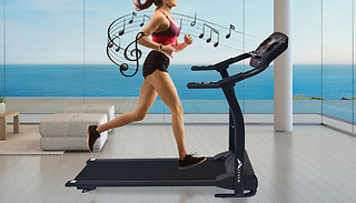 Alivio Pro Foldable Treadmill w/ Bluetooth Speakers & LCD Display
