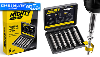 Set of 6 Damaged Screw Extractor Bits 