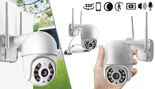 HD Wireless Wide-View Security Camera With Microphone