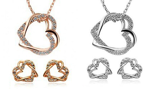 Intertwined Love Heart Set -2 Colours