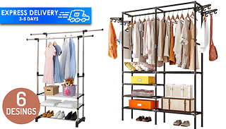 Heavy Duty Stainless Steel Clothes Rail - 6 Designs
