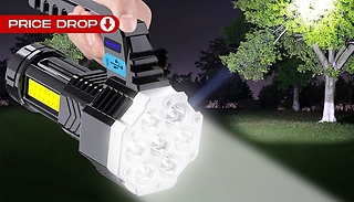100,000 Lumen Rechargeable High Brightness Flashlight