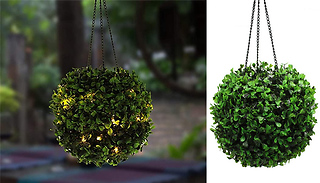 1-2 Piece Solar Topiary Ball Ornament Lights