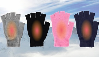 Winter Warm USB Heated Fingerless Gloves - 4 Colours 