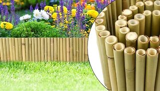 Lawn Decorative Bamboo Edging Border - 100cm x 30cm