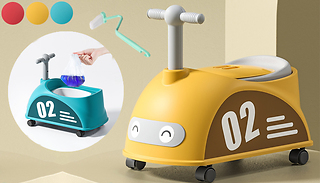 Non-Slip 4-Wheel Car Design Potty Training Toilet - 3 Colours