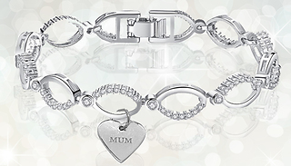 Swarovski Crystal 'Mum' Bracelet