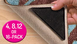 Anti-Slip Rug & Mat Grip Pads - 4, 8, 12 or 16-Pack