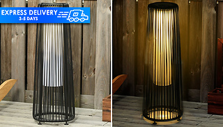 Outsunny Solar-Powered PE Wicker Garden Light